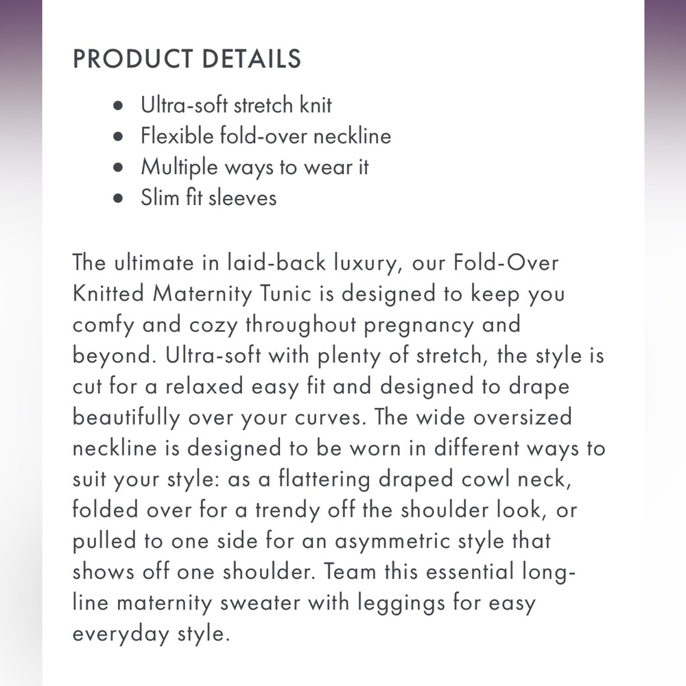 Seraphine Fold Over Knitted Tunic/Dress - Picture 5 of 11